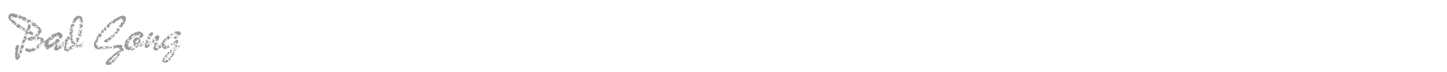 Bad Gong font preview